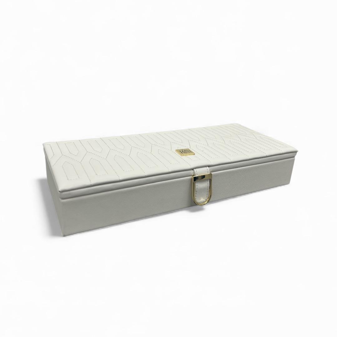 ROZAY SLEEK JEWELRY BOX WHITE