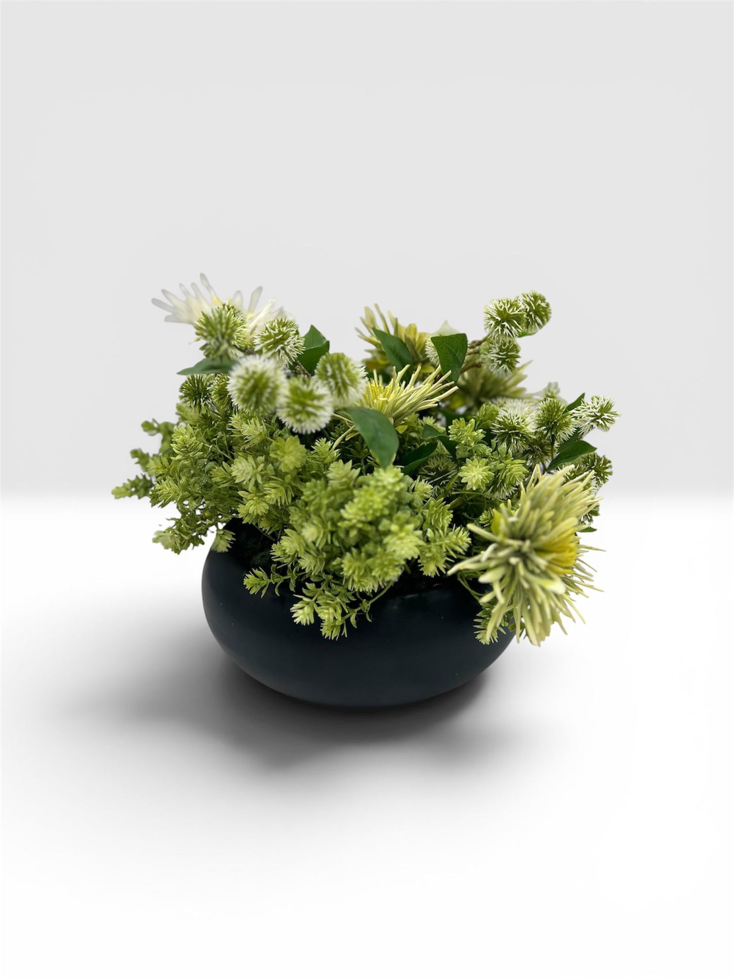 CERAMIC GARDEN VASE BLACK LRG