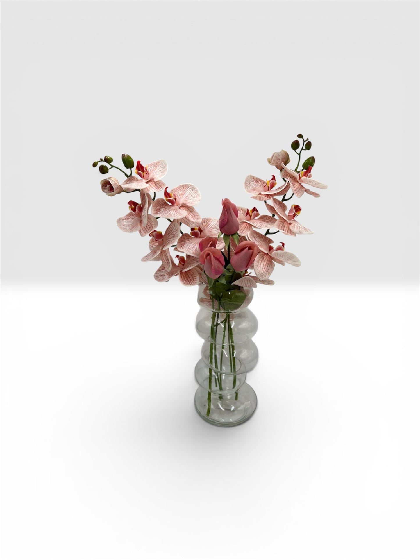 CLEAR OVAL RIPPLE VASE