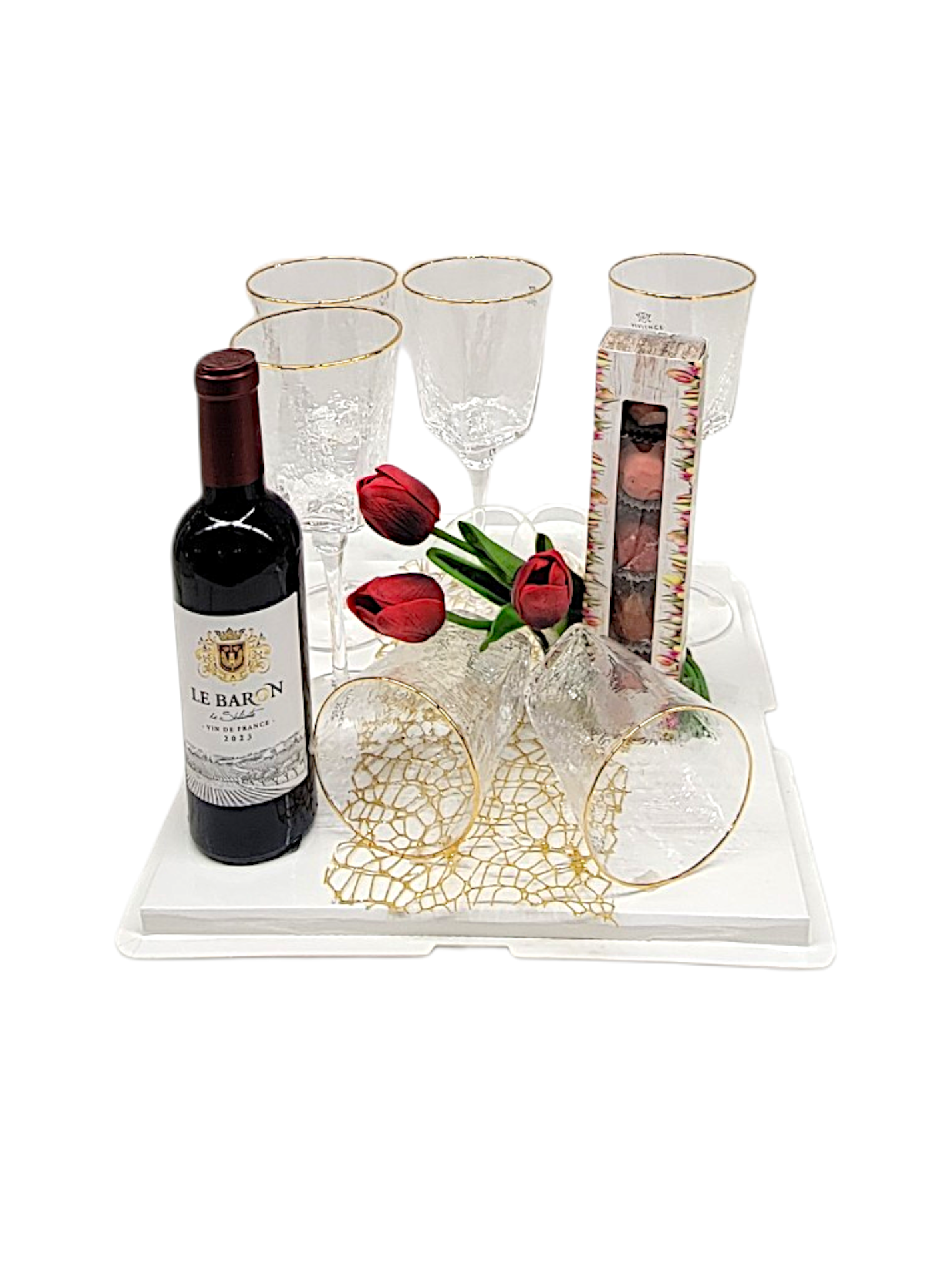 MM HAMMERED WINE GLASS