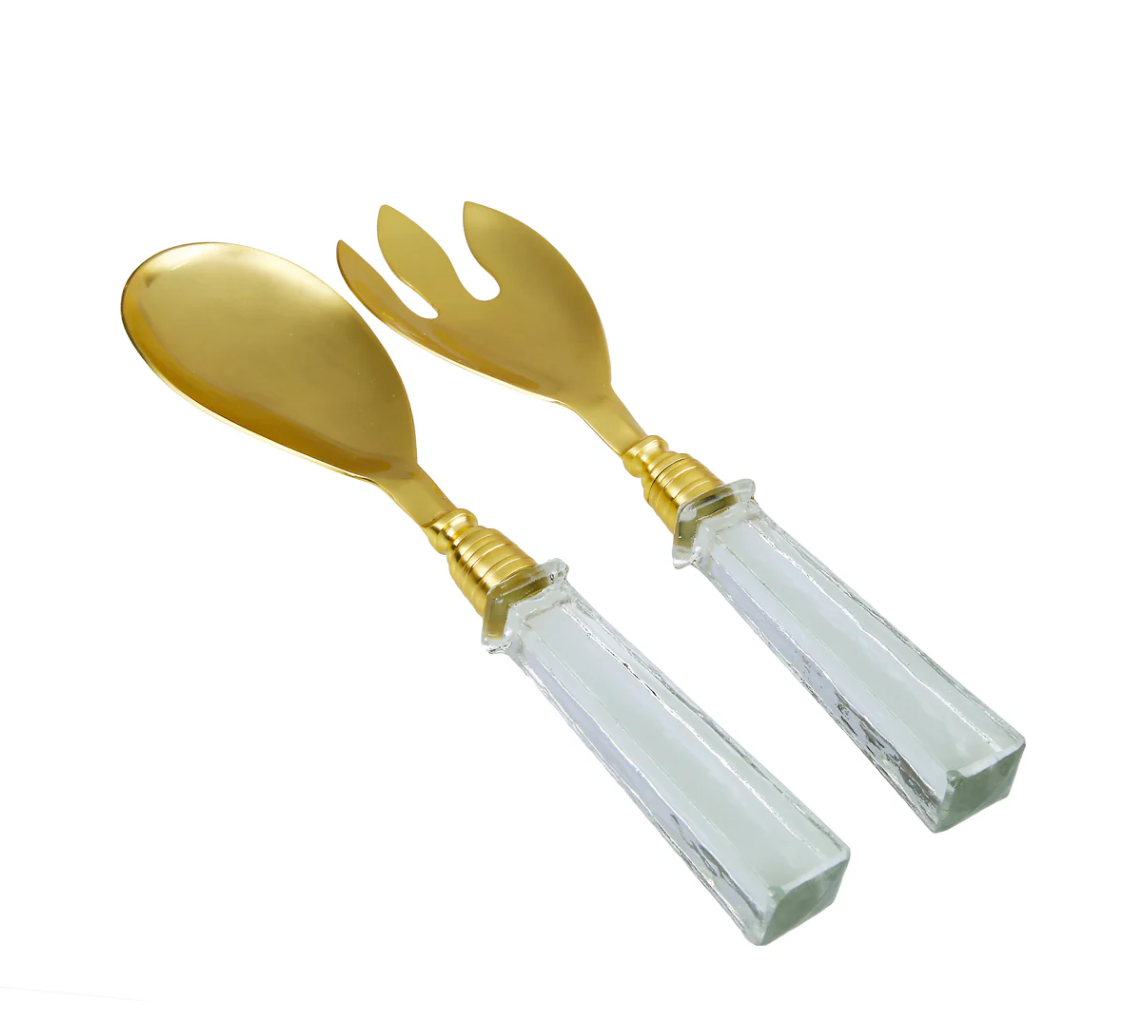SALAD SERVER SET OF 2-GOLD