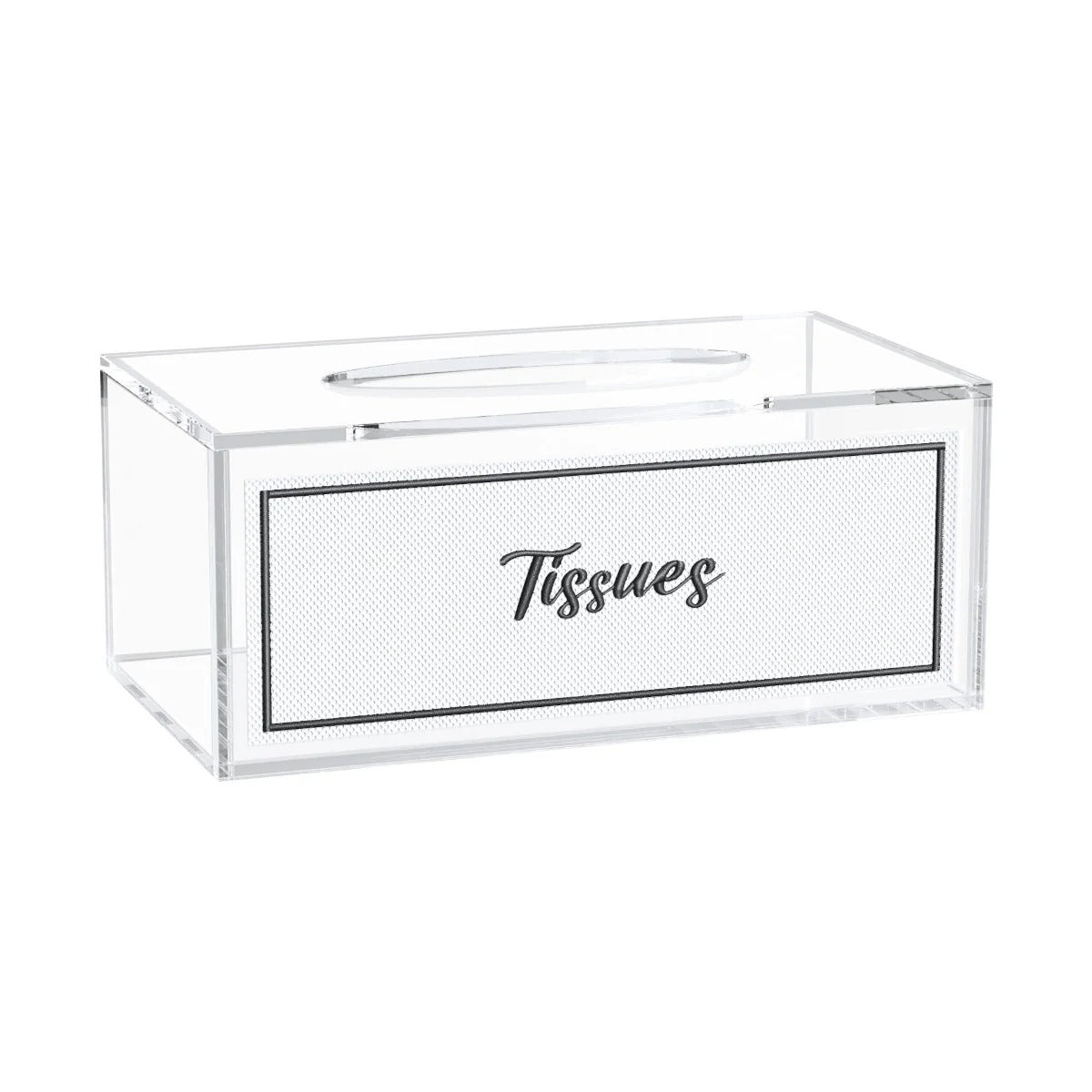 LEATHERITE TISSUE BOX BLK