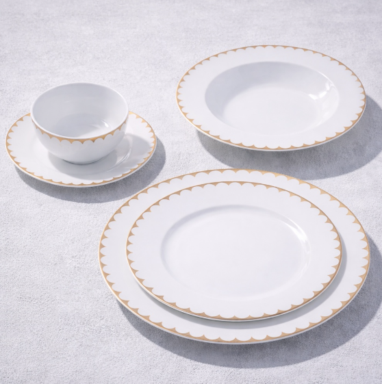DAISY CLASSY CHINA WHT/GLD