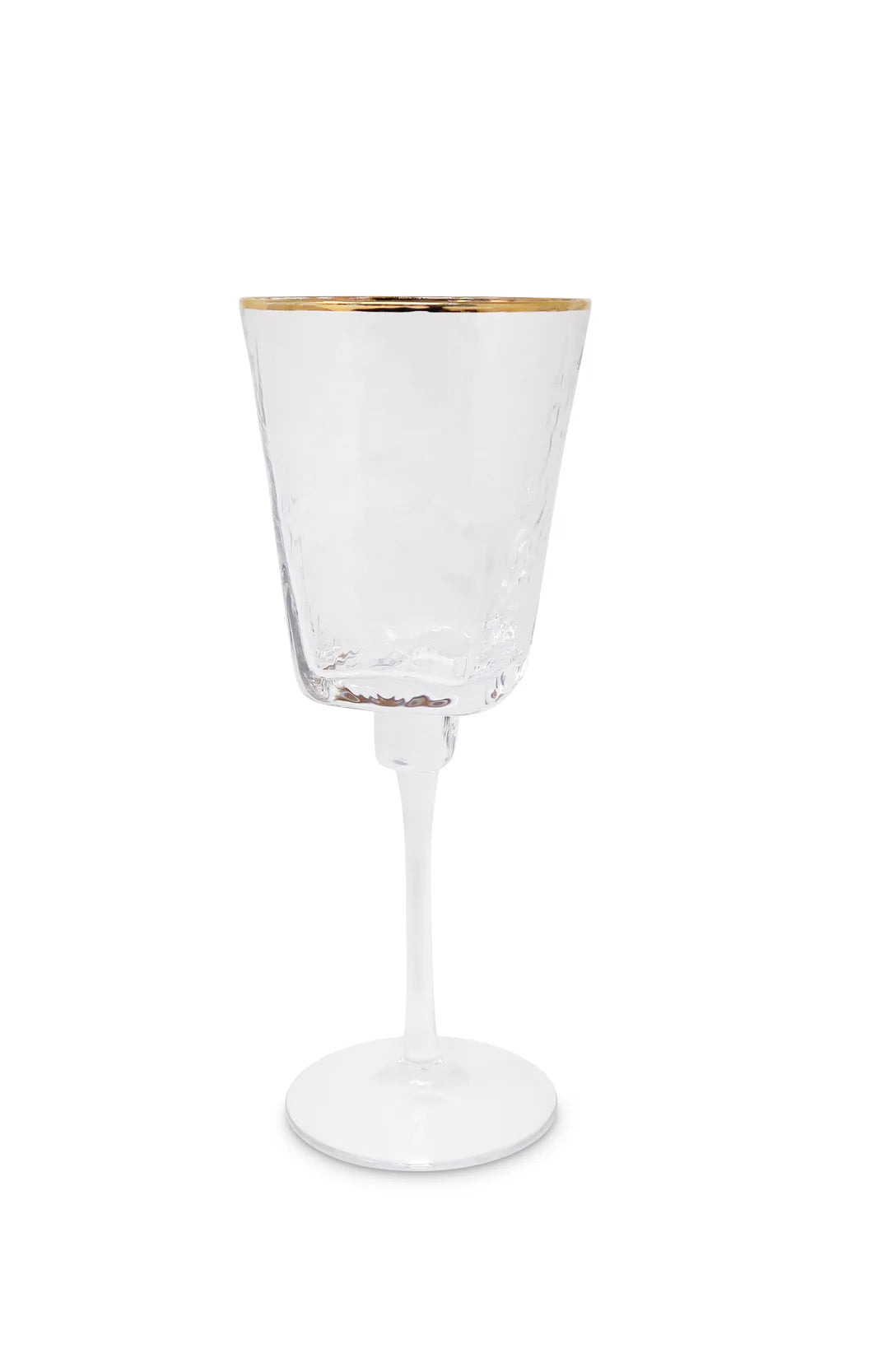 HAMMERED GLASSES SQRE SHP GOLD RIM