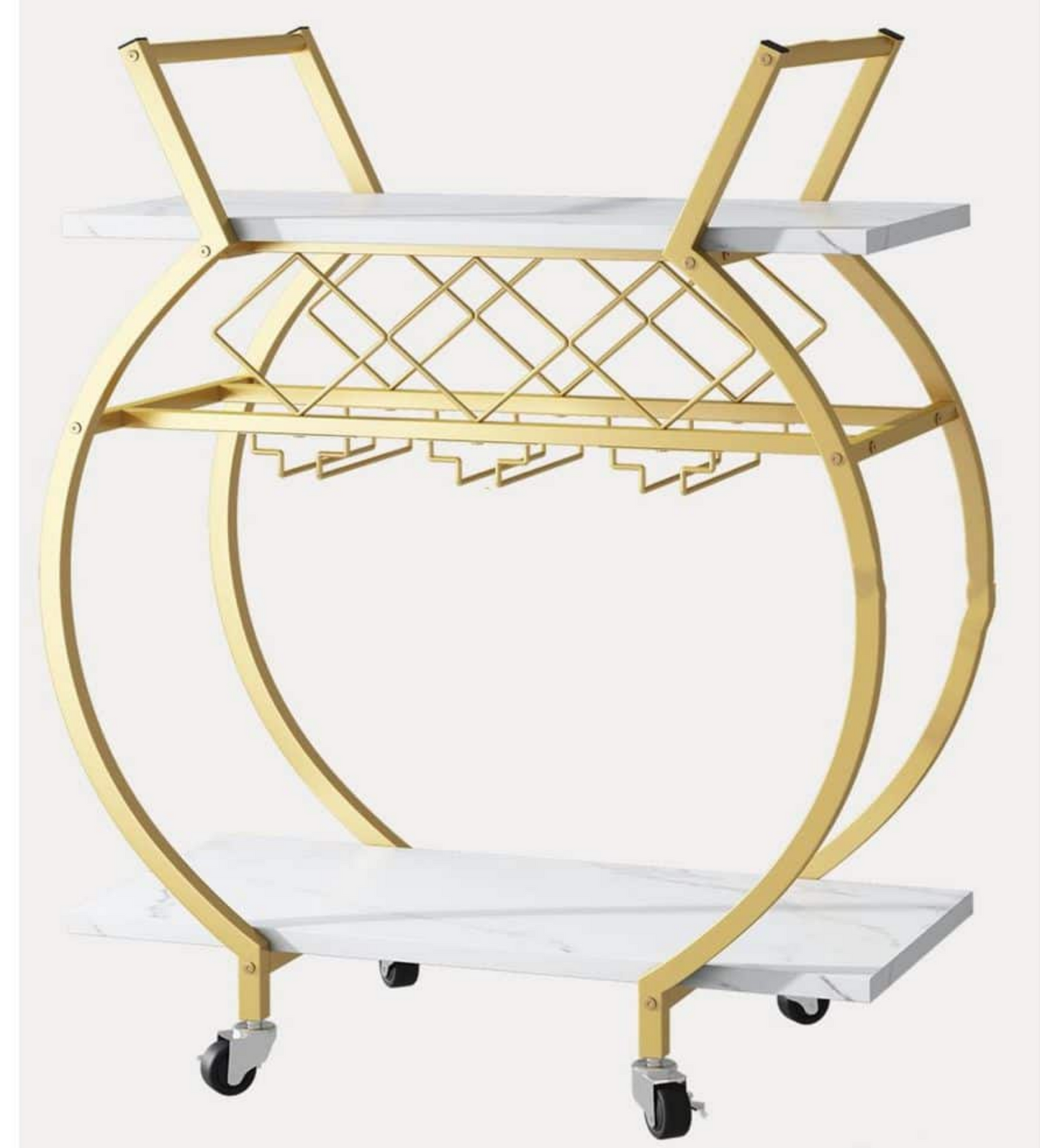 ROUND WINE CART