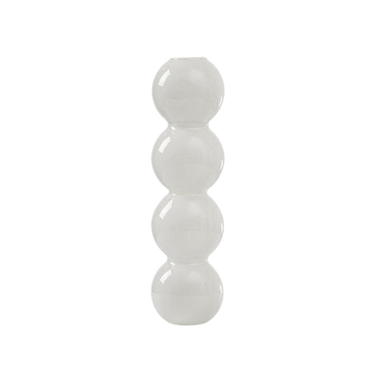 WHITE BUBBLE VASE 4 BALL