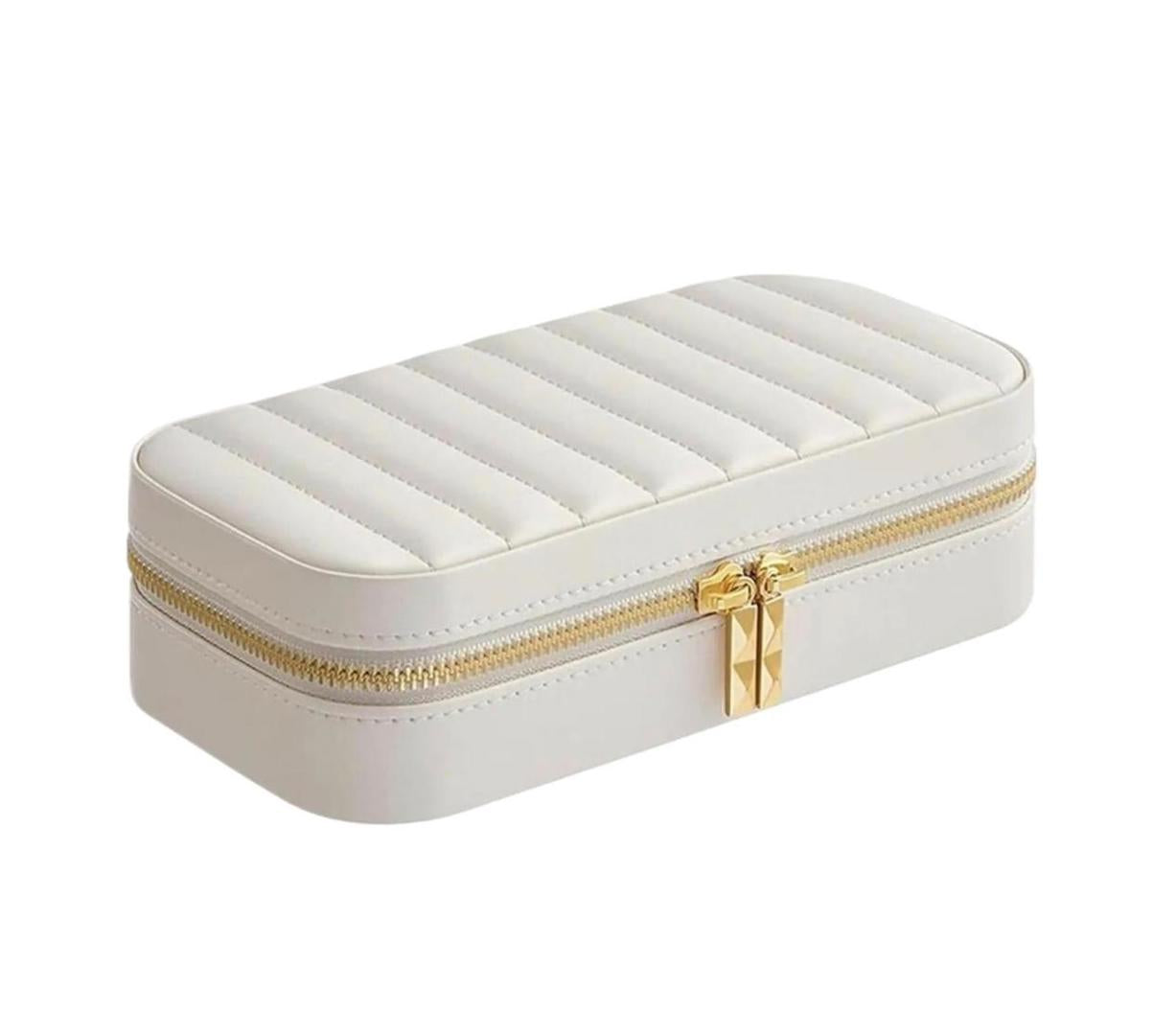 JEWELRY BOX WHITE QUILT