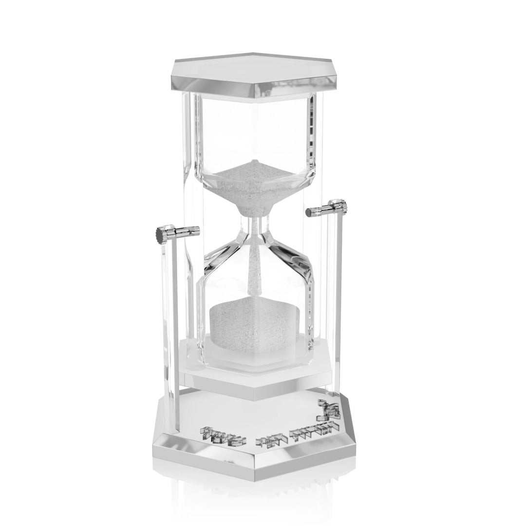 TURNING 30 MIN HOURGLASS SAND TIMER V2 SILVER