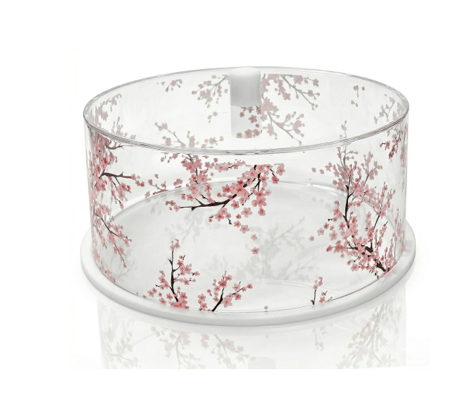 CAKE DOME ROUND CHERRY BLOSSOM