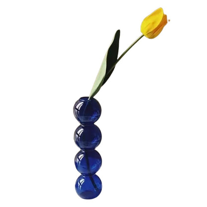 BLUE BUBBLE VASE 4 BALL