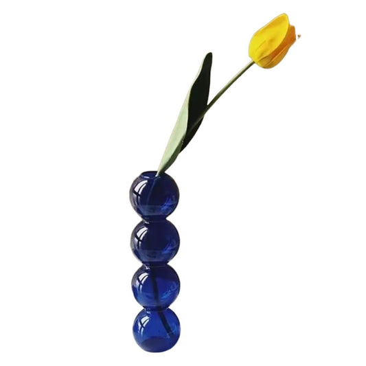 BLUE BUBBLE VASE 4 BALL