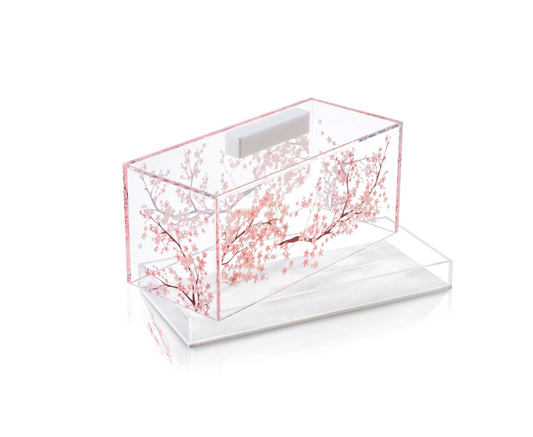 CAKE DOME RECT CHERRY BLOSSOM