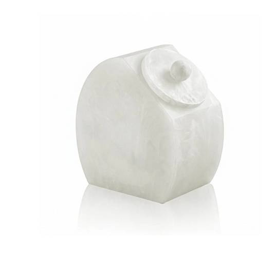 COOKIE JAR RESIN MARBLE