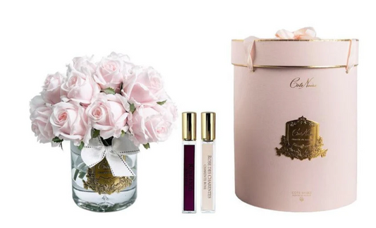 COTE NOIRE GRAND ROSE BUD BOQUET FRENCH PINK
