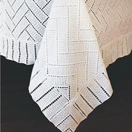 HERRINGBONE 70X126 TABLECLOTH