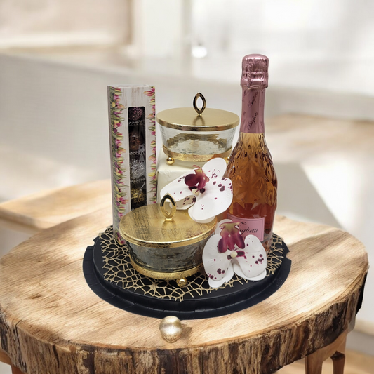 MM DIP DISH GOLD W/COVER