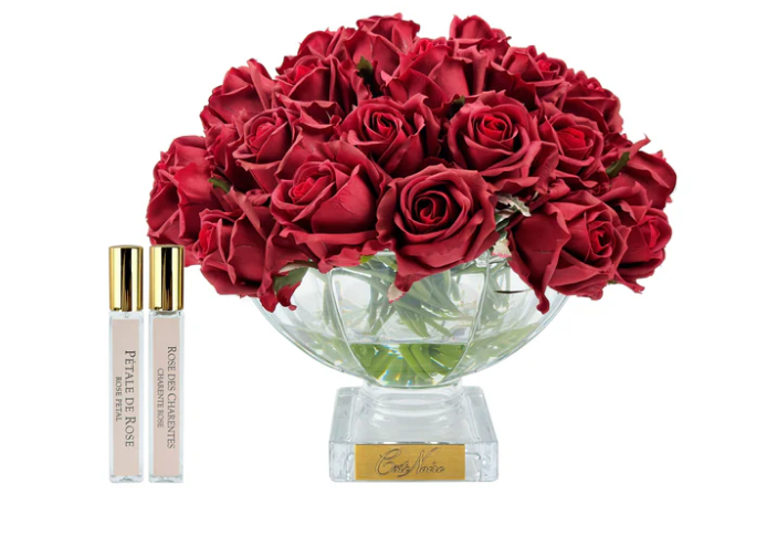 RED ROSE BUDS CENTERPIECE CARNIME