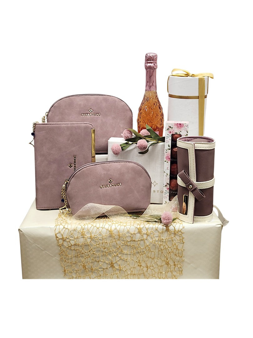 MM JEWELRY AND COSMETIC CASE SET