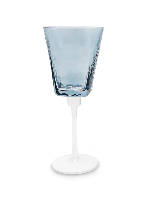 HAMMERED BLUE GLASSES