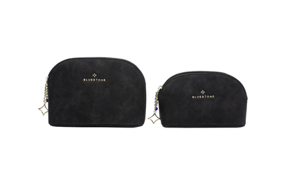 SET OF 2 MAKEUP BAG BLACK