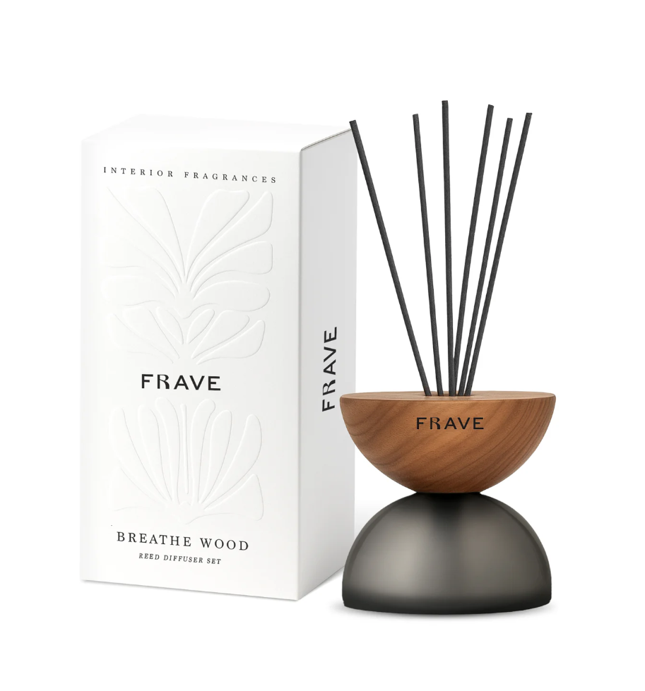BREATHE WOOD FROSTED GLASS DIFFUSER