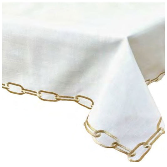 SPILL PROOF GLD CHAIN TABLECLOTH