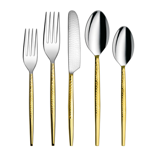 Edge Flat Gold Gloss Flatware