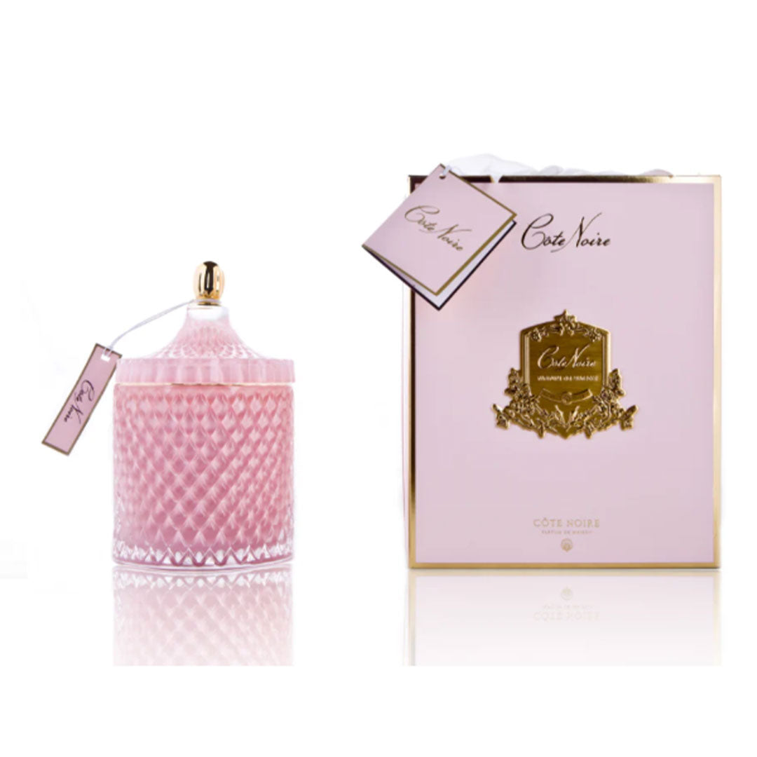 PINK GRAND ART DECO CANDLE