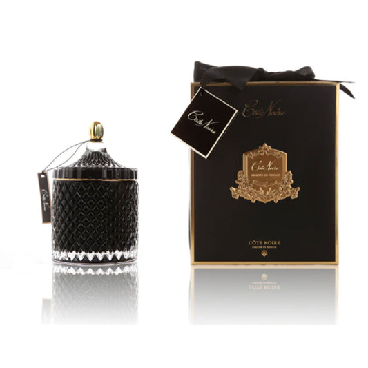 BLACK GRAND ART DECO CANDLE