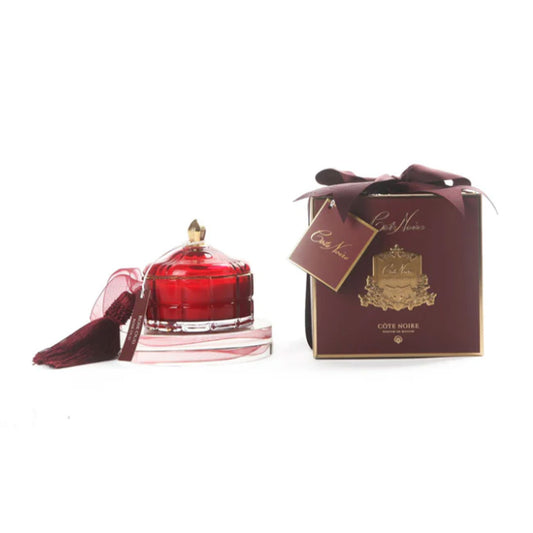 RED ART DECO CANDLE