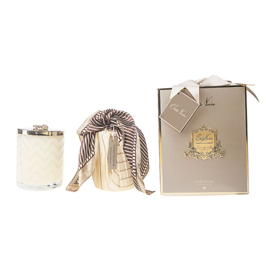 HERRINGBONE CANDLE CREAM