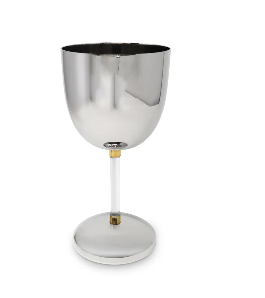 SS GOBLET WITH ACRYLIC STAND