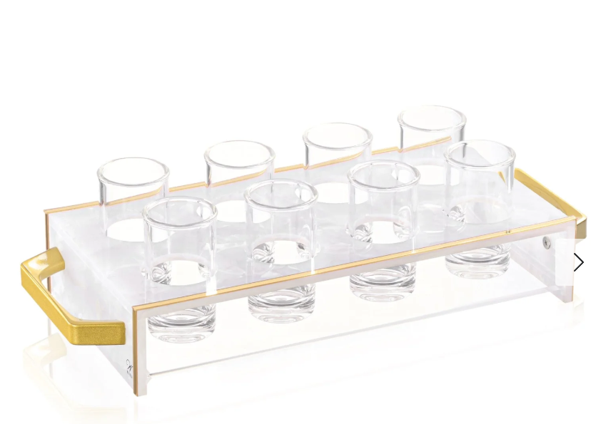 LIQUOR SET SUSPENDED PEARL MARBLE