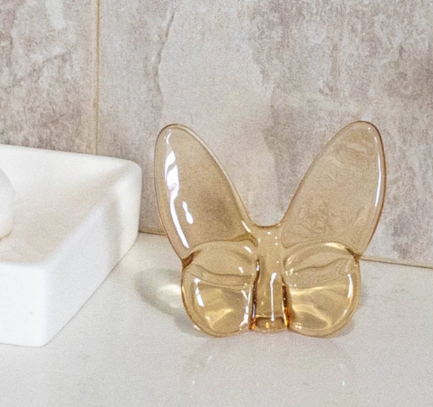 CRYSTAL BUTTERFLY GLD SM