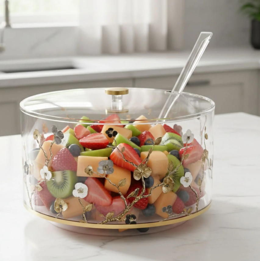 ORNATE GARDEN SALAD BOWL