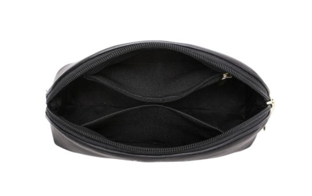 SET OF 2 MAKEUP BAG BLACK