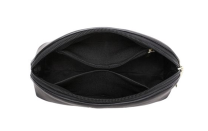 SET OF 2 MAKEUP BAG BLACK