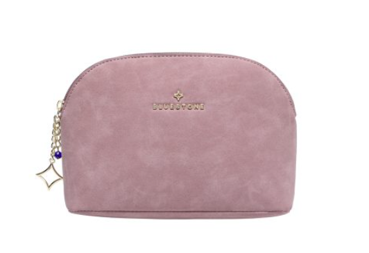 SET OF 2 MAKEUP BAGS MAUVE