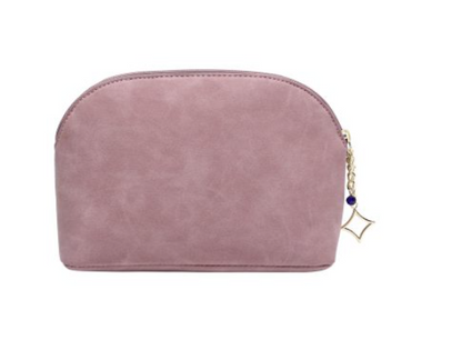 SET OF 2 MAKEUP BAGS MAUVE