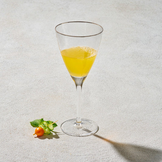 HAMMERED GLASS SILVER SET OF 6