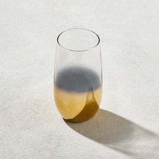 GOLD OMBRE HIGHBALL GLASS SET OF 6