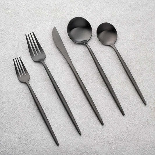 VERA BRUSHED BLACK SET OF 4