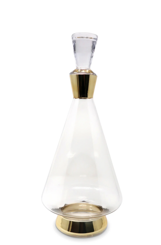 GLASS DECANTER WITH GLD