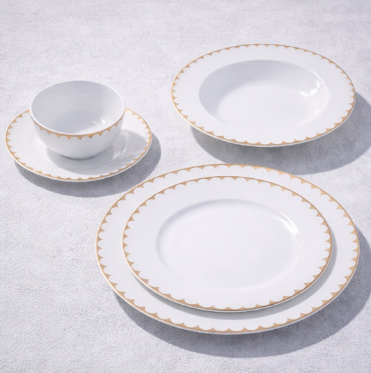 DAISY CLASSY CHINA WHT/GLD