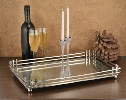 Horizon Candle/Serving Tray Silver