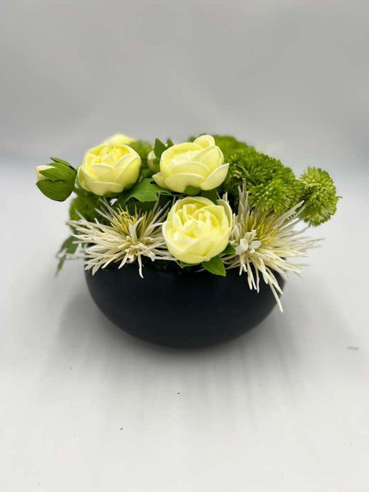 CERAMIC GARDEN FLORAL ARRANGEMENT SML