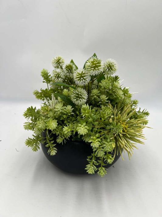 CERAMIC GARDEN FLORAL ARRANGEMENT SML