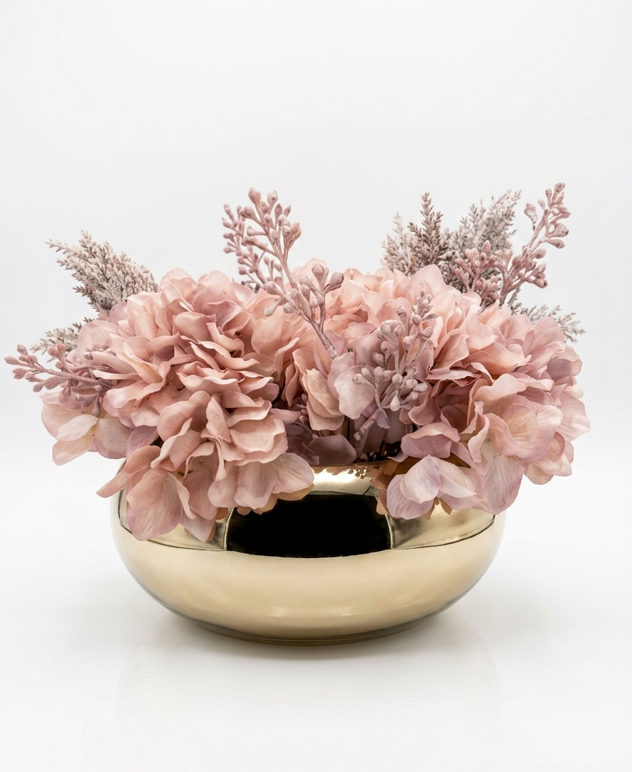 GOLD CERAMIC VASE LARGE