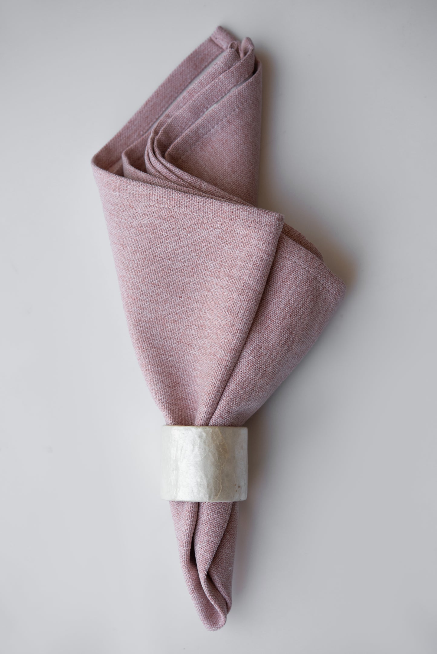 LINEN DINNER PINK NAPKIN SET OF 6