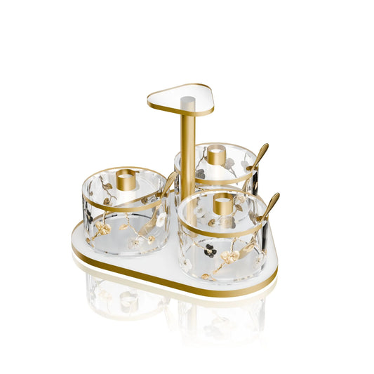 ORNATE GARDEN SWIVEL DIP DISH